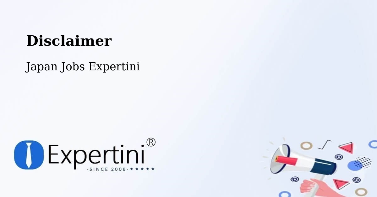 Disclaimer – Monbetsu Shi - Japan Jobs Expertini